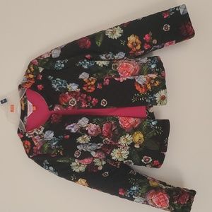 Ted Baker jacket, age 9-10,gently used, black with flowers.
